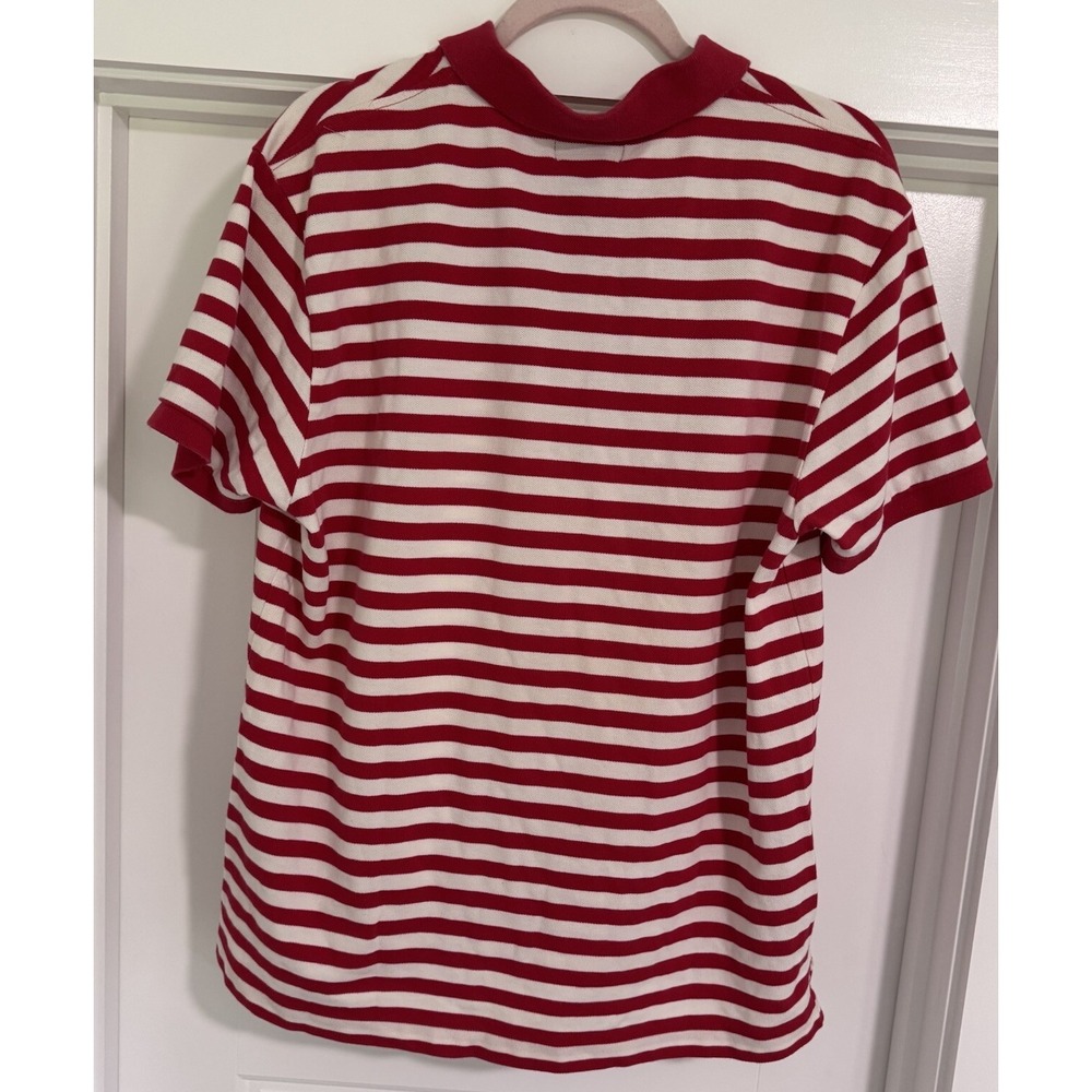 Polo Ralph Lauren Jeans Co Vintage Polo Shirt Flag Red Stripes Mens XL - Picture 2 of 7